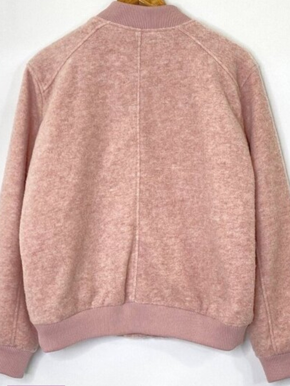 Old Navy Women’s Pink Heather Front Pockets Bomber Jacket size 2X Plus - Picture 2 of 14